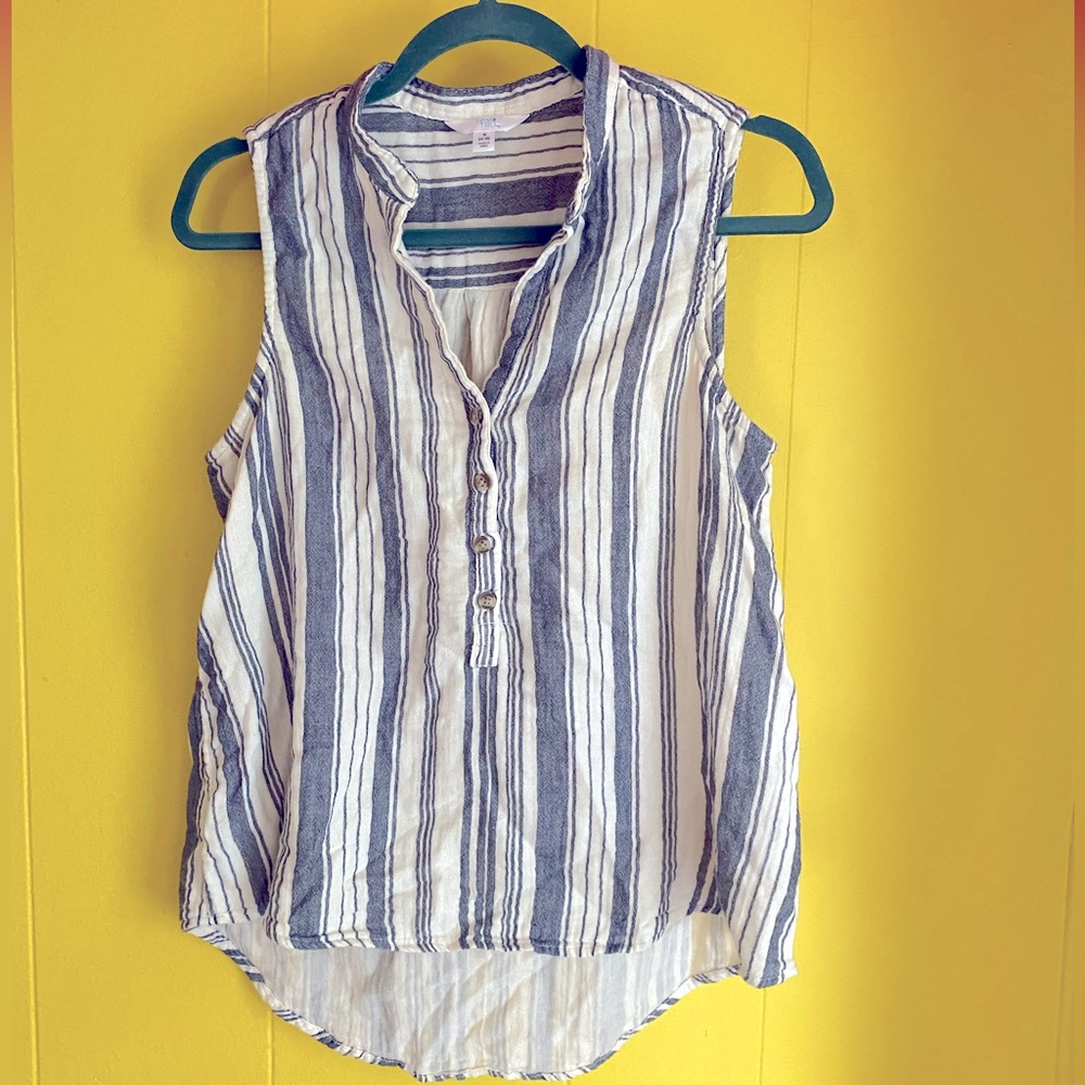 Vintage stand collar top